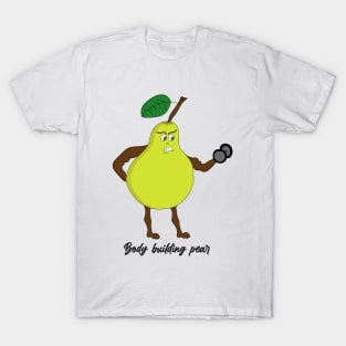 Body Building Pear Funny  Art Print T-Shirt